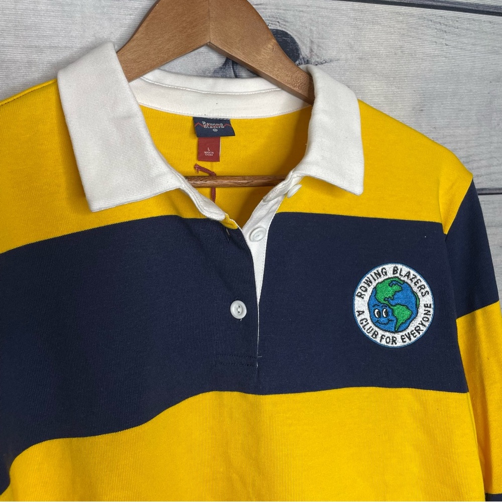 Rowing Blazers X Target cropped Rugby shirt L - Picture 3 of 9